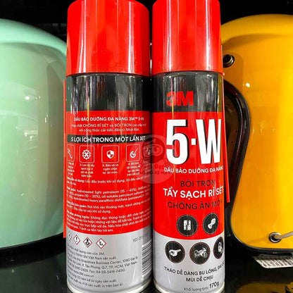 Chai xịt bôi trơn, chống rỉ sét, tẩy rửa 3M 5W