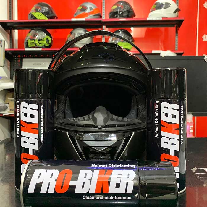 Chai vệ sinh khô bọt tuyết Mũ bảo hiểm, găng tay, áo giáp