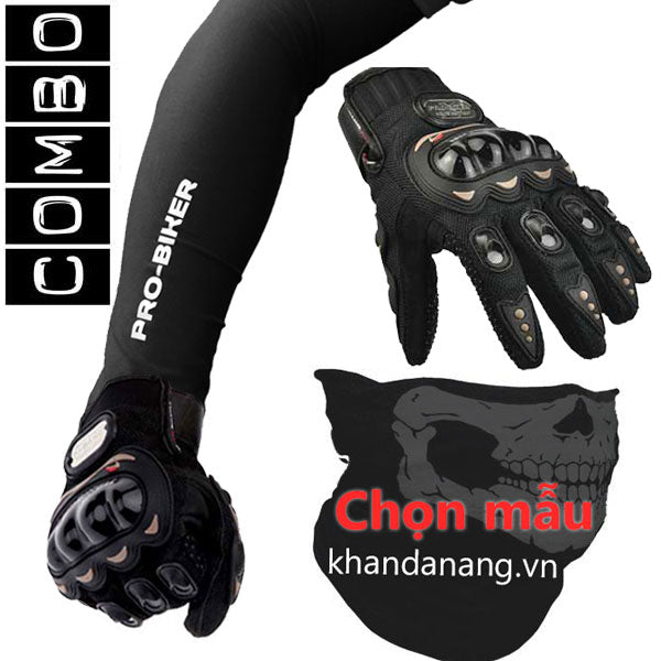 Combo 6: Găng tay + Găng chống nắng + Khăn đa năng