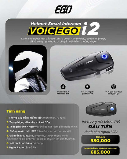 Bộ đàm Intercom Ego i2
