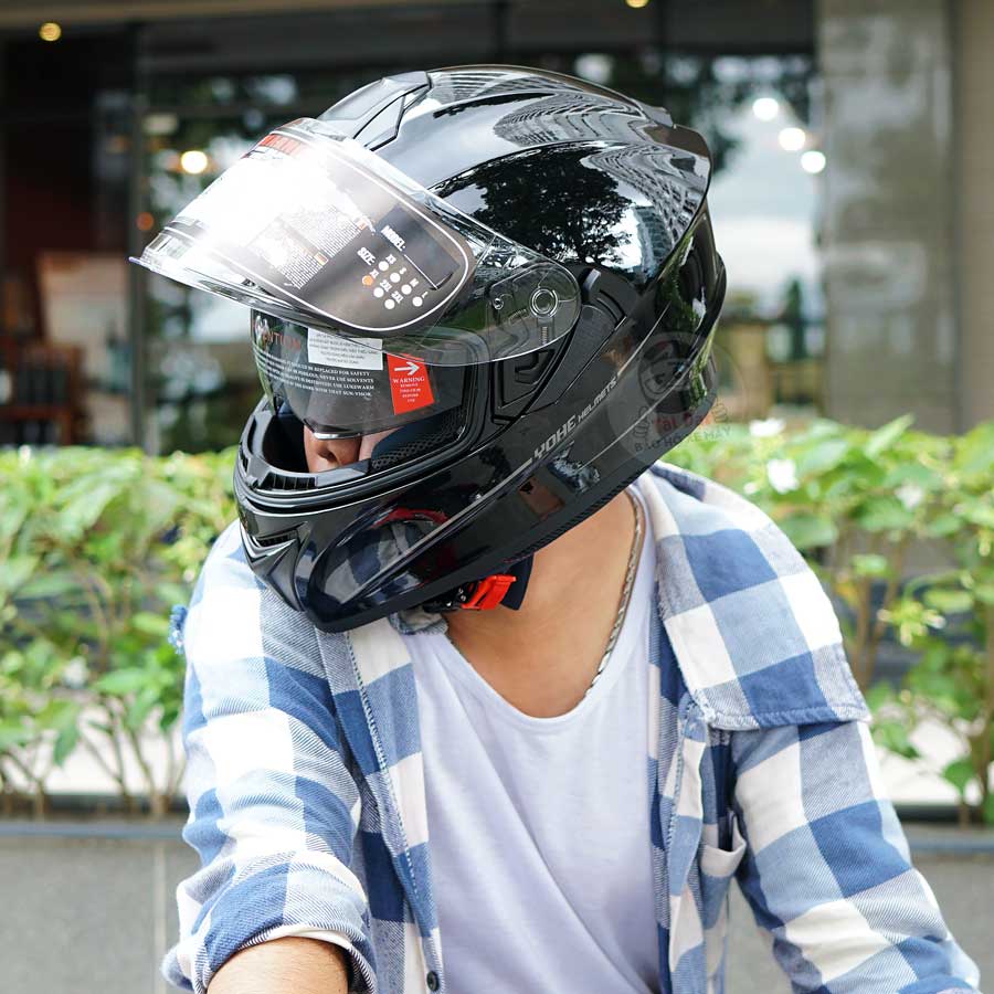 Fullface Yohe 981 đen bóng