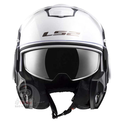 Fullface LS2 FF399 Valiant Trắng bóng