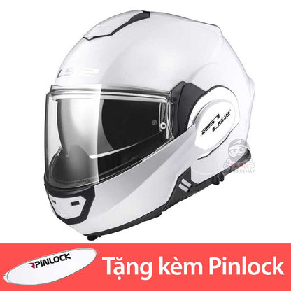 Fullface LS2 FF399 Valiant Trắng bóng