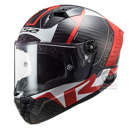 LS2 FF805 Thunder Racing 1 Red White Helmet
