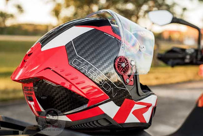 LS2 FF805 Thunder Racing 1 Red White Helmet