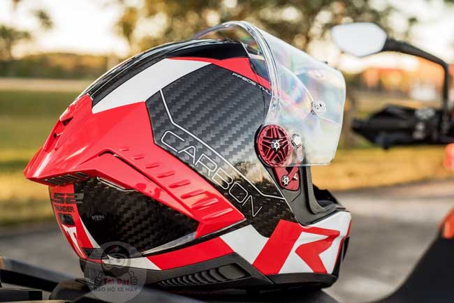 LS2 FF805 Thunder Racing 1 Red White Helmet