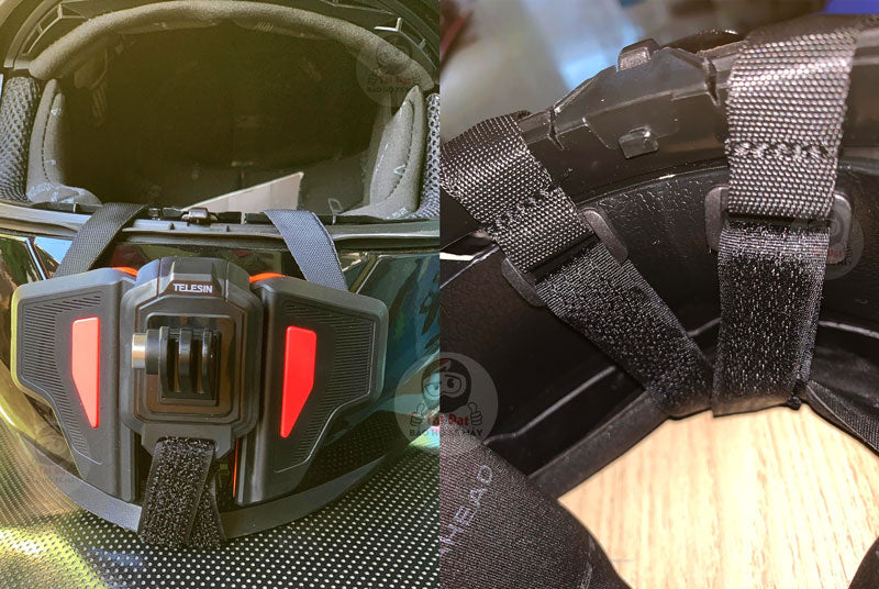 Mount gắn cằm nón fullface Telesin