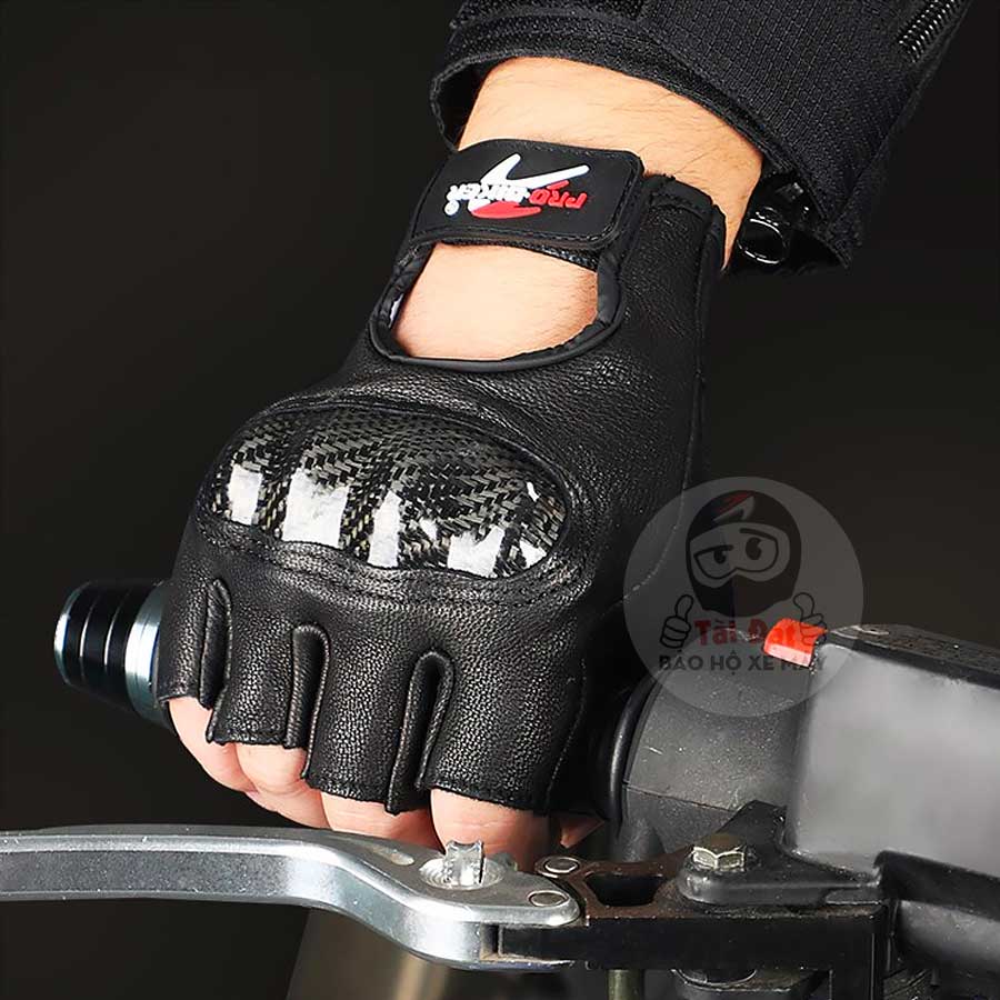 Găng tay Da Carbon Riding Tribe Mcs-59b