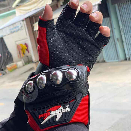 Găng tay Pro-biker MCS-04F gù Inox ngắn ngón
