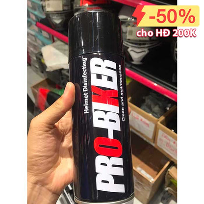 Chai vệ sinh khô bọt tuyết Mũ bảo hiểm, găng tay, áo giáp