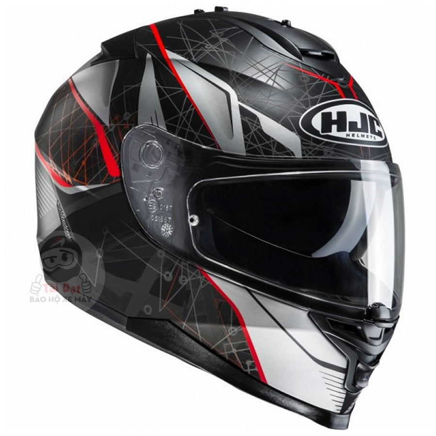 HJC IS-17 Daugava Fluo Yellow Helmet