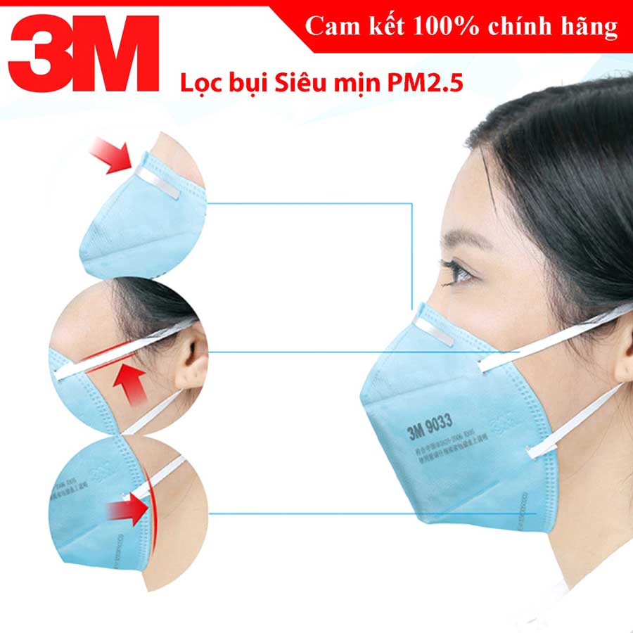 Khẩu trang 3M 9033 (1 cặp)