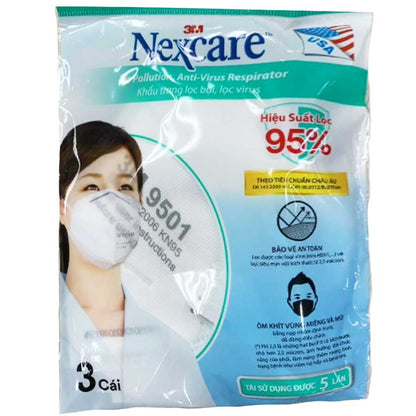 Khẩu trang 3M 9501A (3 cái)