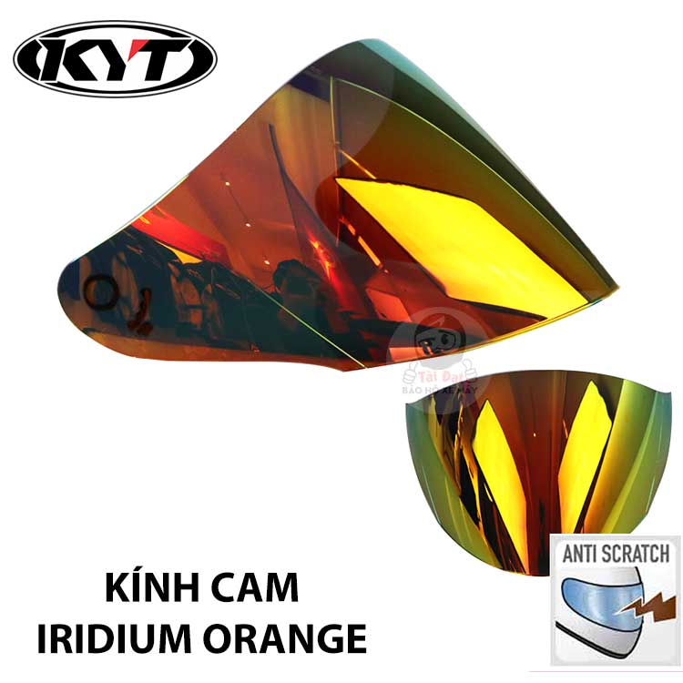 KYT Venom visor Iridium Orange