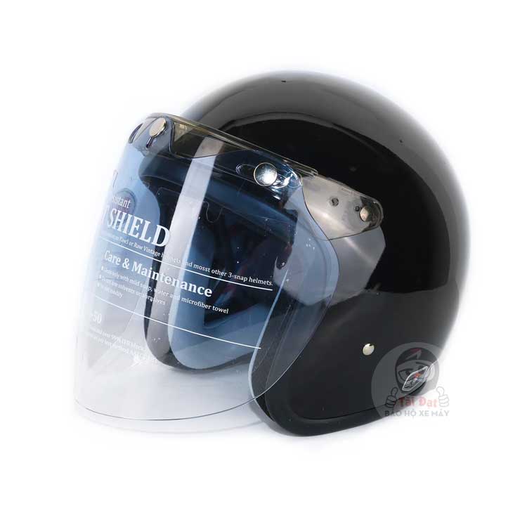 Kính RAW FLAT gắn cho nón bảo hiểm 3/4 đầu