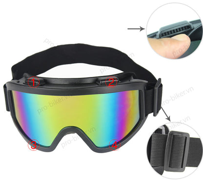 Kính trượt tuyết che bụi chống nắng UV150