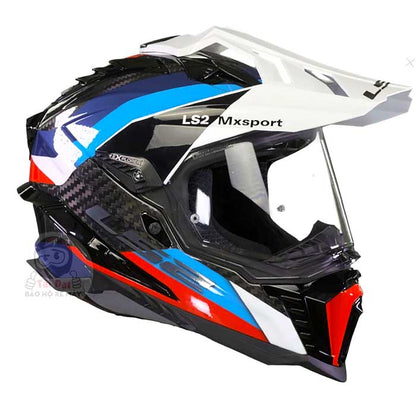 LS2 MX701 Explorer Carbon Frontier White Blue