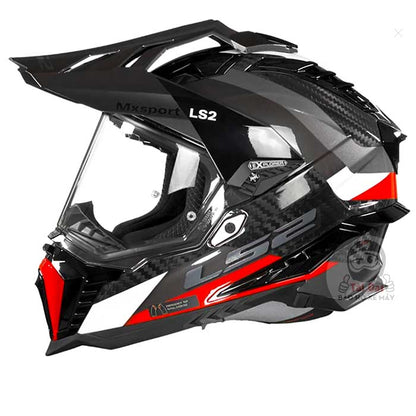 LS2 MX701 Explorer Carbon Đỏ Titan