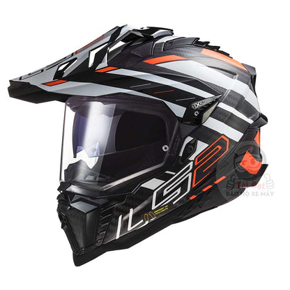 LS2 MX701 Explorer Carbon Edge Orange