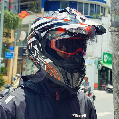 LS2 MX701 Explorer Carbon Edge Orange