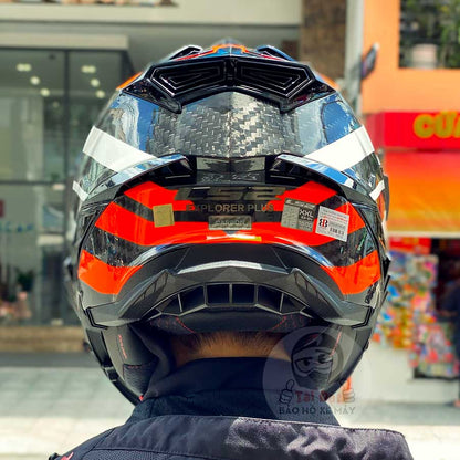 LS2 MX701 Explorer Carbon Edge Orange