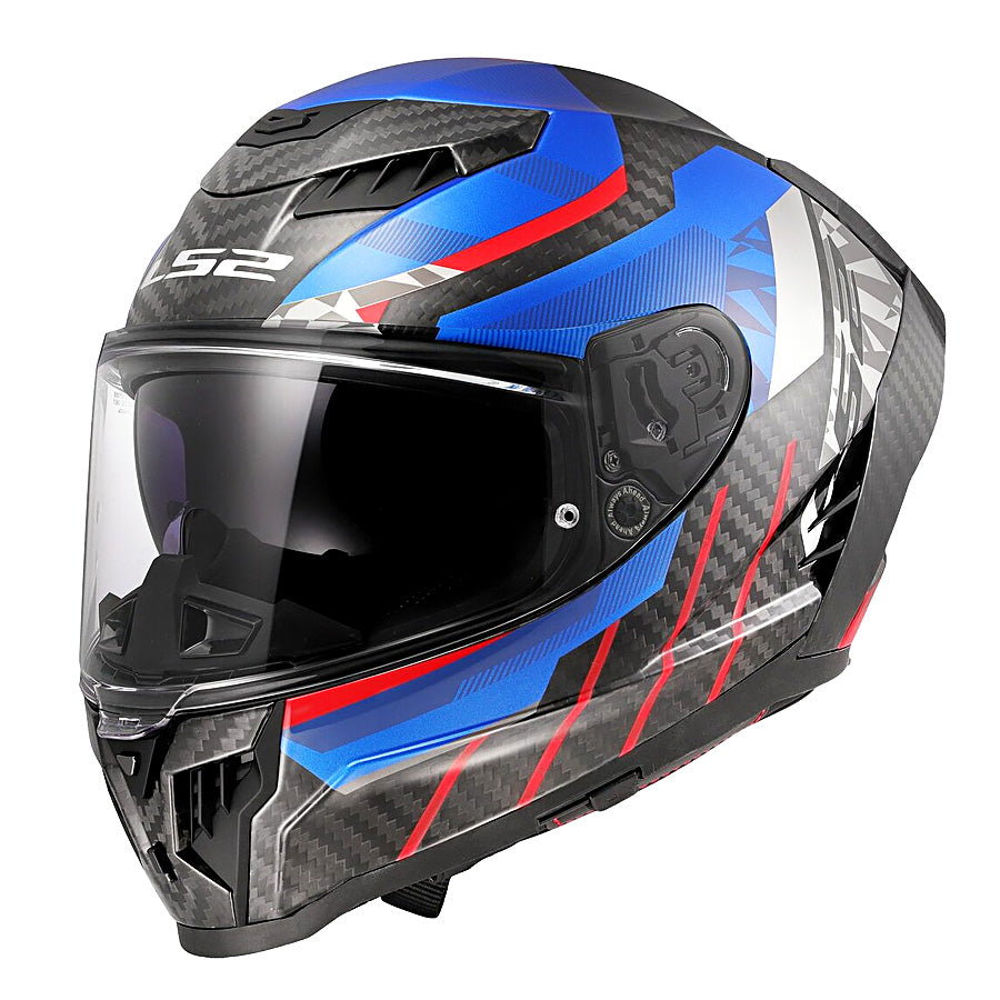 LS2 Dragon FF807 Carbon Trax Blue