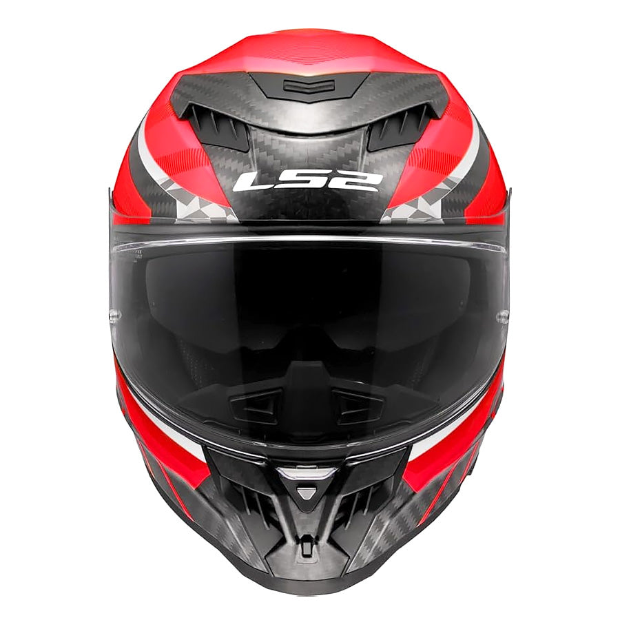 LS2 Dragon FF807 Carbon Trax Red