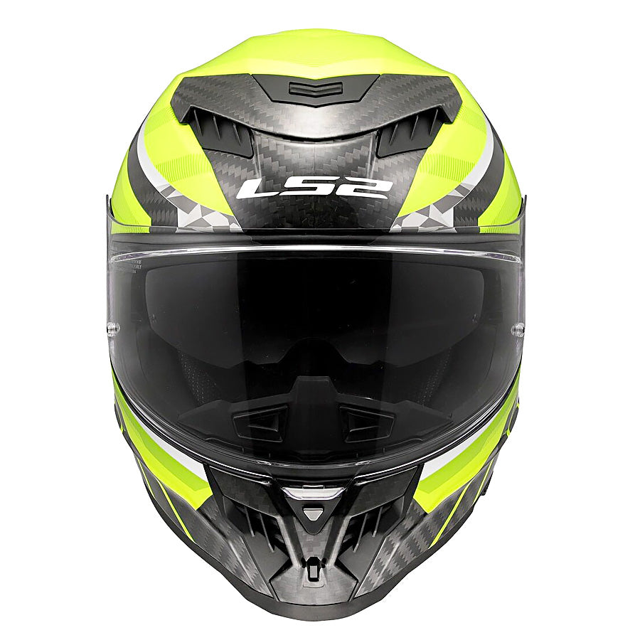 LS2 Dragon FF807 Carbon Trax Yellow