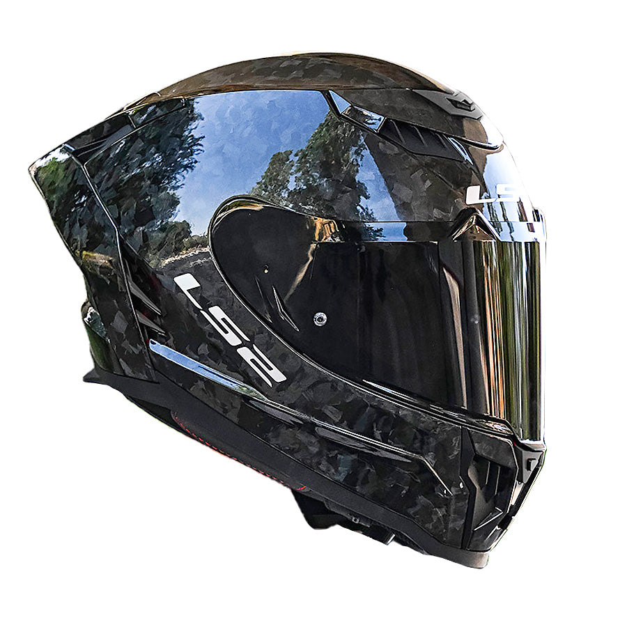 Mũ LS2 FF807 Dragon Forged Carbon: Full-face carbon 6K, form racing, 2 ...
