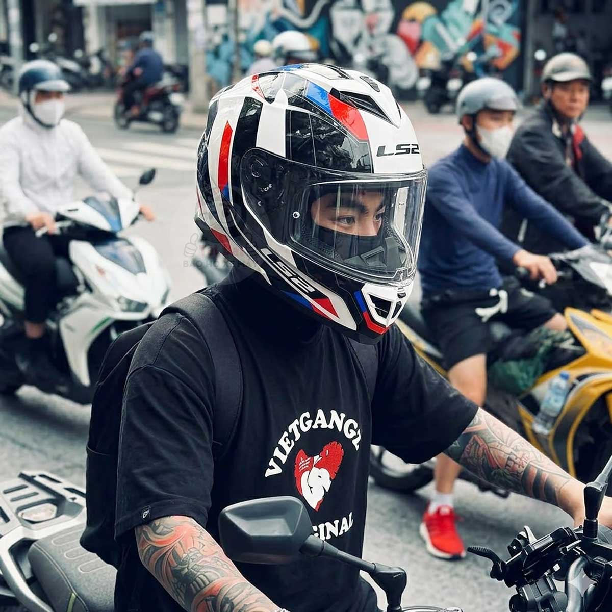 LS2 FF818 Storm III Sporty Trắng