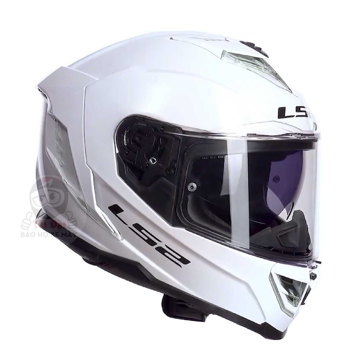 LS2 FF818 Storm III Trắng Bóng