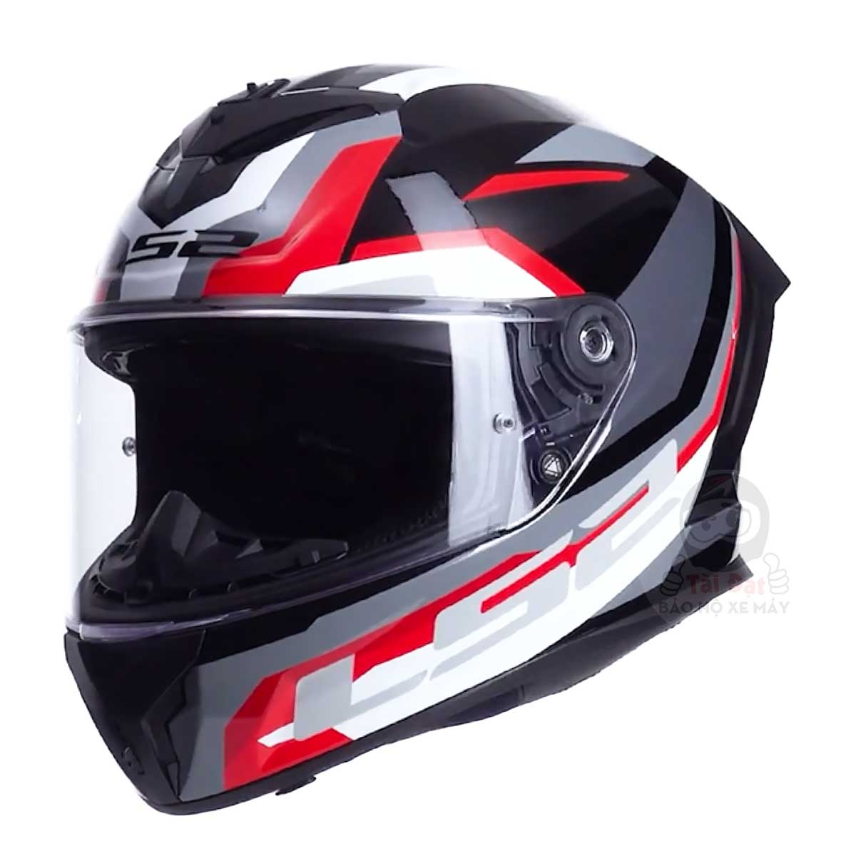 LS2 FF820 Rapid III Hyper Đen Đỏ
