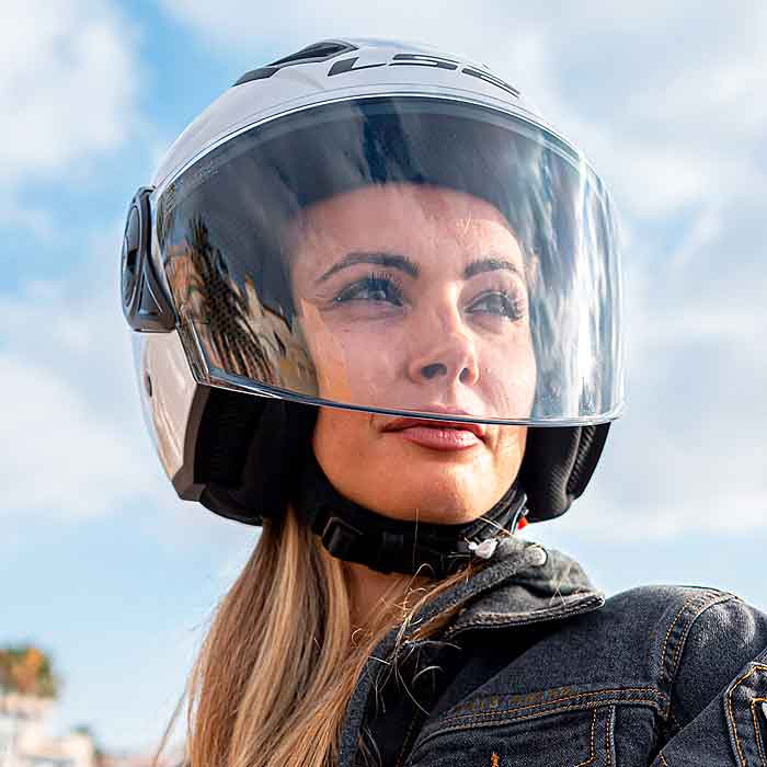 LS2 OF616 Airflow II White Helmet