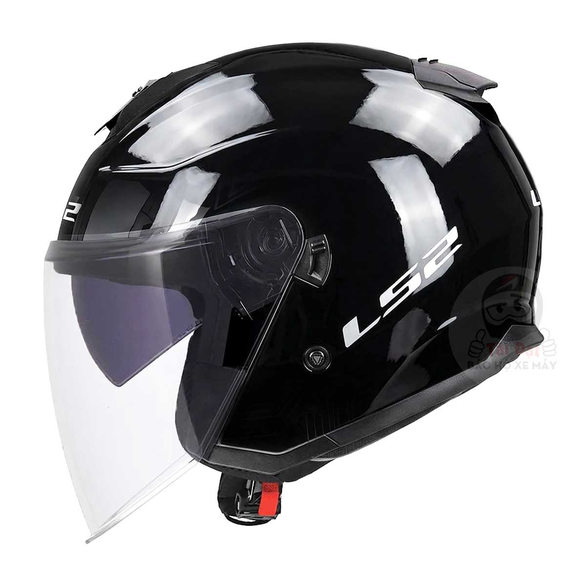 Nón LS2 Compass OF626 Đen bóng