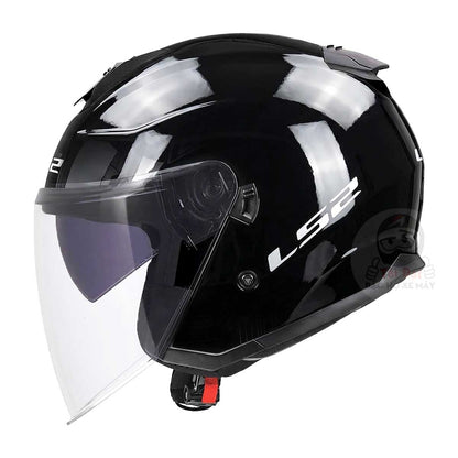 Nón LS2 Compass OF626 Đen bóng