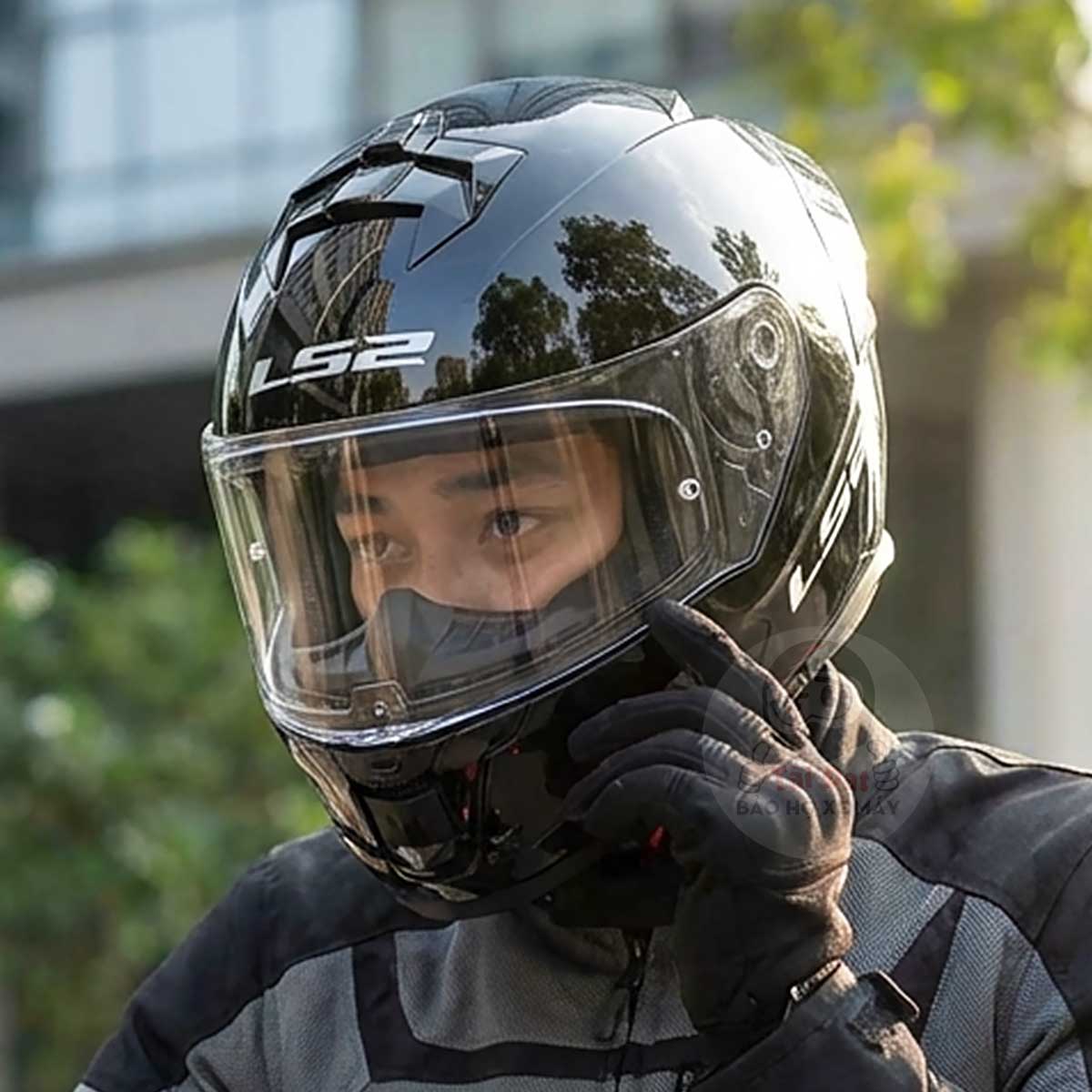 LS2 FF800 Storm EVO Đen Bóng