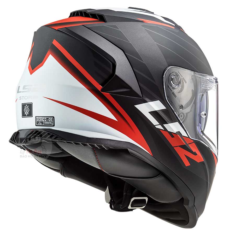 LS2 FF800 Storm Nerve Đen đỏ