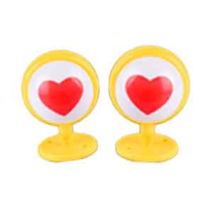 Mắt cute, Tim trang trí mũ bảo hiểm