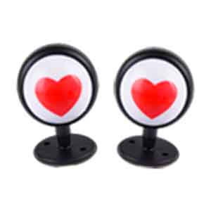 Mắt cute, Tim trang trí mũ bảo hiểm