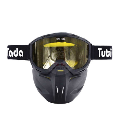 Mặt nạ kính Tuti Tada gắn nón 3/4 