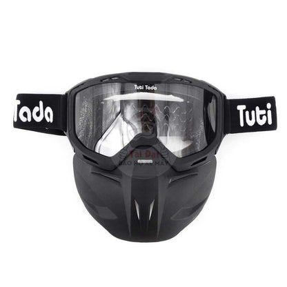 Mặt nạ kính Tuti Tada gắn nón 3/4 
