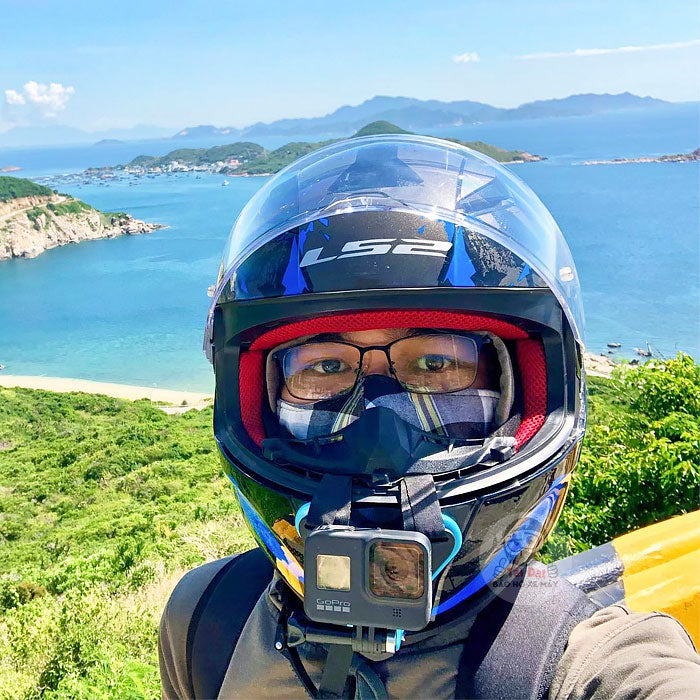 Mount gắn cằm mũ fullface Telesin