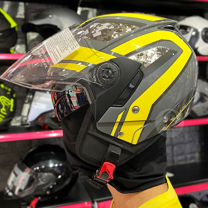 Mũ 3/4 Zeus 205 Camo vàng