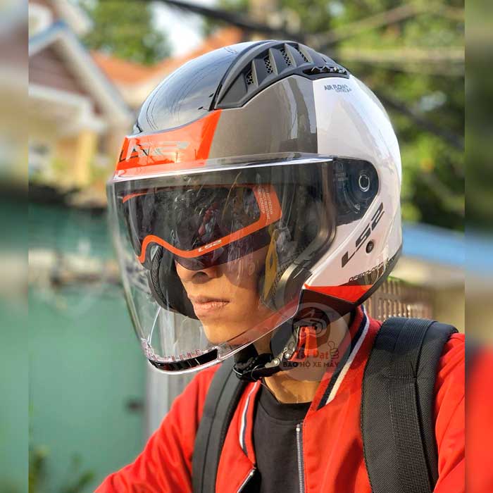 LS2 OF600 Copter Urbane Đỏ