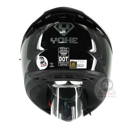 Yohe 967 Đen Bóng - Fullface 2 kính