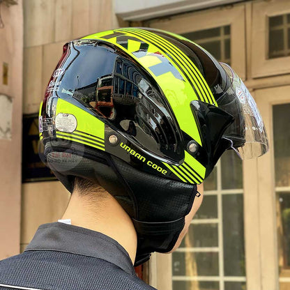 KYT Cougar Black Yellow