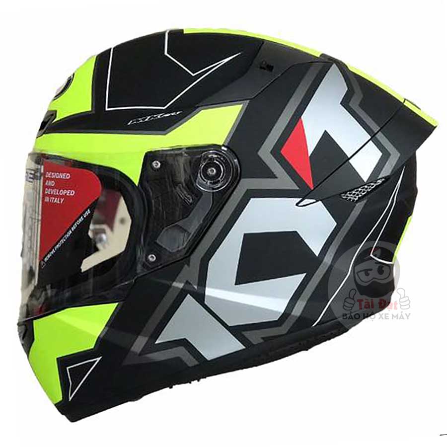 KYT TT-Course Electro Đen Vàng Nhám