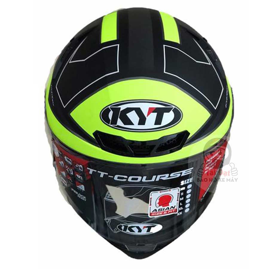 KYT TT-Course Electro Đen Vàng Nhám