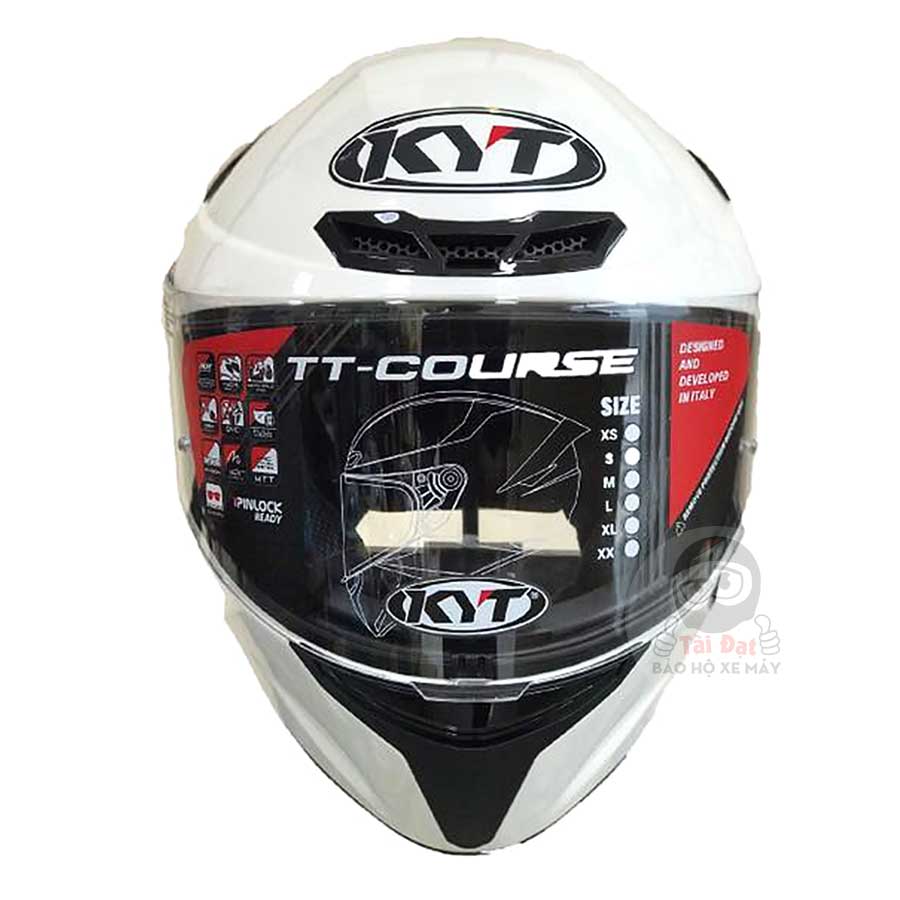 KYT TT-Course Trắng bóng