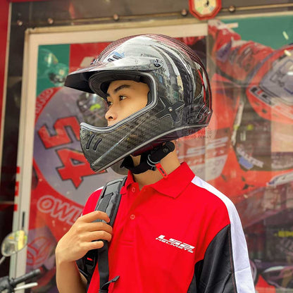 LS2 MX471 Carbon Glossy XTRA Motocross Helmet